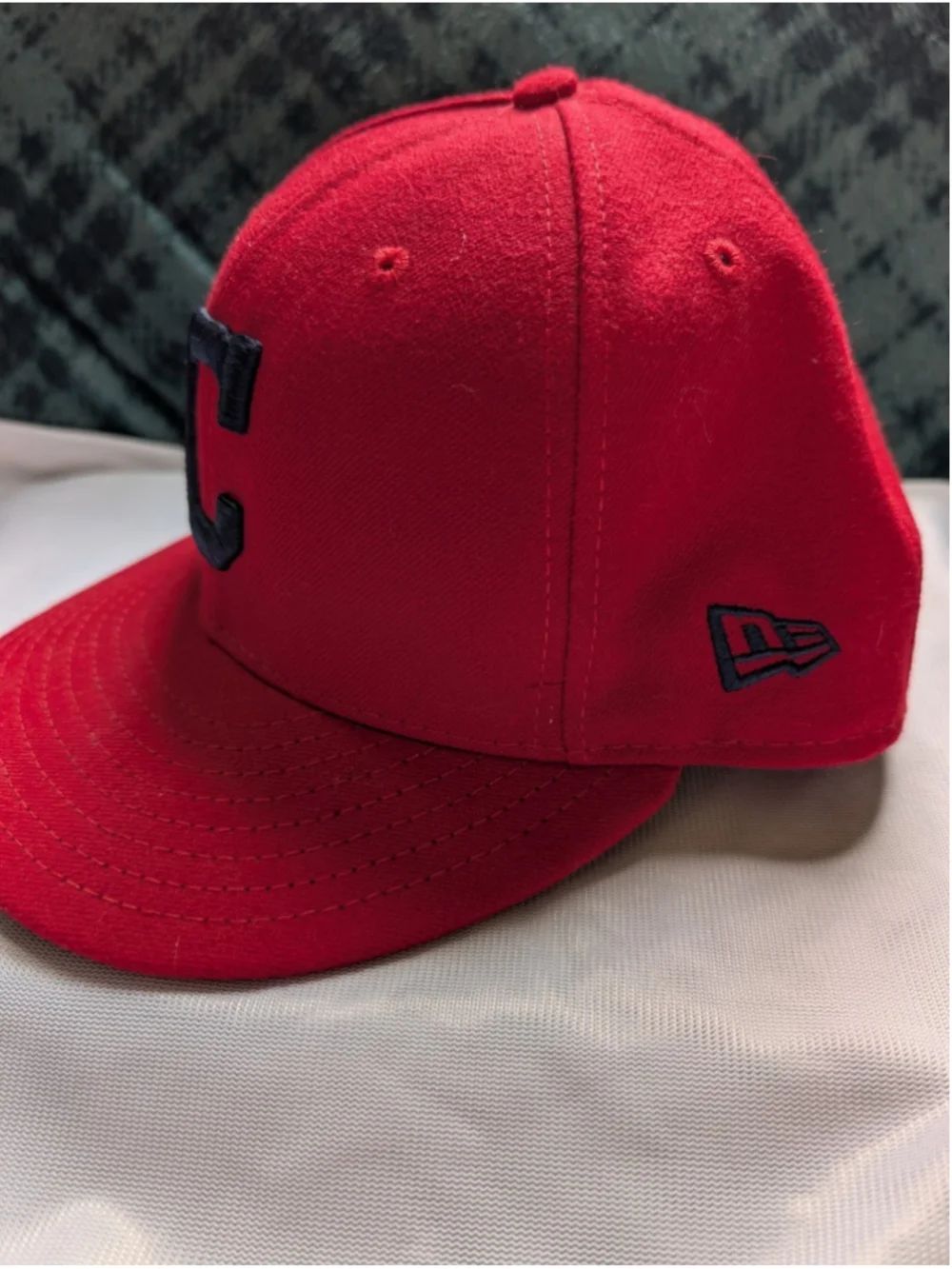 New Era 59FIFTY Cleveland Indians MLB On-Field Fitted Cap Red/Black Size 7 3/8